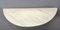 Wandmontierter Halbmond Konsolentisch aus Messing mit portugiesischer Marmorplatte, Italien 9