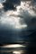 Assalve, Dramatic Sky with Sunbeams Over Lago Maggiore, Switzerland, Photograph 1