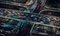 Immagini di Airperspective, Drone View of City Traffic at Rush Hour, Fotografia, Immagine 1