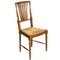 Chiavarine Stühle aus Nussholz mit Sitz aus Stroh von Gaetano Descalzi, 1960er, 6er Set 6