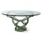 Italian Green Dining Table by Maurice Barilone, 1980s, Image 1