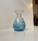 Bohemian Art Deco Blue Spatter Glass Vase Ffom Antonin Rükl & Sons, 1930s 1