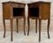 French Walnut Nightstands with One Drawer, 1940s, Set of 2, Image 2