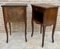 French Walnut Nightstands with One Drawer, 1940s, Set of 2 10