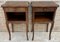 French Walnut Nightstands with One Drawer, 1940s, Set of 2, Image 7