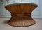 Round Coffee Table in Wheat Bamboo with Glass Top by McGuire, 1970, Image 3