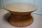 Round Coffee Table in Wheat Bamboo with Glass Top by McGuire, 1970, Image 8