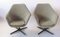 Vintage Czech Swivel Shell Armchairs, 1960s, Set of 3, Image 10