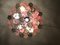 Lámpara de araña "Tronchi" de cristal de Murano en rosa de Murano, Imagen 7