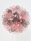 Fume’ and Pink “Tronchi” Murano Glass Chandelier from Murano 2