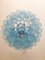 Lámpara de araña "Tronchi" de cristal de Murano azul claro de Murano, Imagen 4