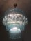 Lámpara de araña "Tronchi" de cristal de Murano azul claro de Murano, Imagen 7