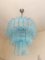 Lámpara de araña "Tronchi" de cristal de Murano azul claro de Murano, Imagen 2