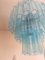 Lámpara de araña "Tronchi" de cristal de Murano azul claro de Murano, Imagen 3