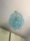Lámpara de araña Tronchi de cristal de Murano en azul claro de Murano, Imagen 7