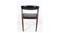 Rosewood Black Leather Dining Chairs, Set of 4 7