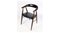 Rosewood Black Leather Dining Chairs, Set of 4, Image 2