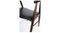 Rosewood Black Leather Dining Chairs, Set of 4 4
