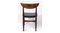 Danish Design Black Leather Rosewood Dining Table Chairs, Set of 6, Image 8