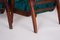 Mid-Century Brown and Green Beech Armchairs by Jan Vaněk, 1940s, Set of 2, Image 6