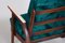 Mid-Century Brown and Green Beech Armchairs by Jan Vaněk, 1940s, Set of 2, Image 5