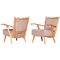 Mid-Century Modern Ash Armchairs from Úluv Workshop, 1950s, Set of 2, Image 1