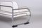 Bauhaus White Leather Tubular Chrome Sofa by Robert Slezák, 1930s, Image 9