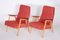 Mid-Century Czech Red Armchairs by Jaroslav Šmídek, 1950s, Set of 2 6