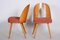 Mid-Century Czech Chairs by Antonín Šuman, 1950s, Set of 2 3