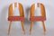 Mid-Century Czech Chairs by Antonín Šuman, 1950s, Set of 2 2