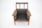 Swedish Leather Lounge Chair and Stool from Göte Möble, 1970s, Set of 2, Image 6