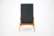 Oak Wing Chair in Bouclé Upholstery, Czechoslovakia, 1960s 7