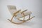 Bent Beech Rocking Chair in Bouclé, 1960s, Image 5