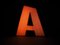 Large Industrial Letter A Lighting Sign or Floor Lamp, 1990s 8