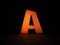 Large Industrial Letter A Lighting Sign or Floor Lamp, 1990s, Image 9