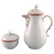 Coffee Pot and Sugar Bowl in Hand-Painted Porcelain from Meissen, Set of 2 1