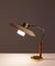 Mid-Century Swedish Model 600 Table Lamp in Brass, Glass and Wood from Boréns 6