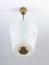 Swedish Modern Pendant Lamp in Brass and Glass from Böhlmarks, 1940s 4