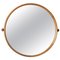 Mid-Century Swedish Round Mirror in Teak by Uno & Östen Kristiansson for Luxus 1
