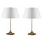 Mid-Century Table Lamps in Brass by A. Svensson and Y. Sandström for Bergboms, Set of 2 1