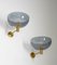 Mid-Century Swedish Wall Lamps in Brass and Glass from Boréns, Set of 2 4