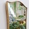 Italian Wall Mirror with Brass Frame by Gio Ponti, 1950s 6