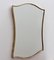 Italian Wall Mirror with Brass Frame by Gio Ponti, 1950s 4