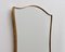 Italian Wall Mirror with Brass Frame by Gio Ponti, 1950s 5