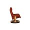 Brown Sunrise Leather Lounge Chair with Relax Function Including Stool from Stressless, Set of 2 8