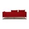 Red Tight Fabric Three Seater Couch from B&b Italia / C&b Italia 8