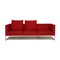 Red Tight Fabric Three Seater Couch from B&b Italia / C&b Italia 1