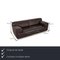 Dark Brown Leather Three Seater and Two Seater Ds 0820 Couch from de Sede, Set of 2 3