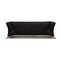 Black Leather Sofa Three-Seater 322 Couch from Rolf Benz 8