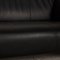 Black Leather Sofa Three-Seater 322 Couch from Rolf Benz 3